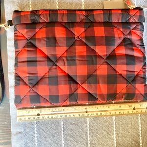Buffalo plaid clutch/crossbody